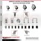 Service Caster 3.5 Inch 316SS Black Poly Swivel 1-1/2 Inch Expanding Stem Caster Set Brake SCC SS316EX20S3514-PPUB-BLK-TLB-112-4 - alternate 3